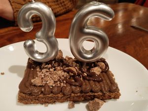 Pastís de xocolata at PÖTSTOT in Barcelona