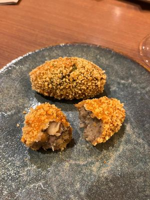 Kroket Spinat / Trüffel   at PÖTSTOT in Barcelona