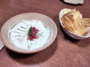 Cashew nut cheese at PÖTSTOT in Barcelona