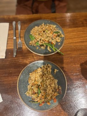 All paella in plate  at PÖTSTOT in Barcelona