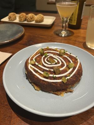 Potato omelette at PÖTSTOT in Barcelona