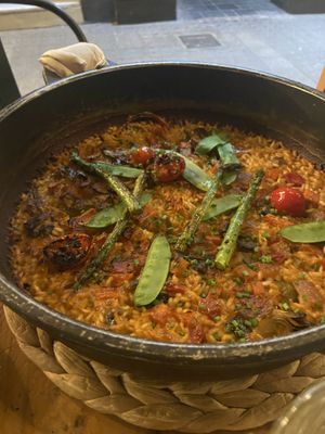 Paella verdure  at PÖTSTOT in Barcelona