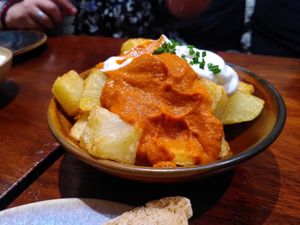 Potatoes Bravas at PÖTSTOT in Barcelona