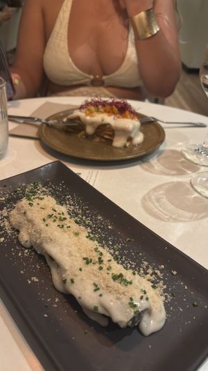 Canelón trufado y lasaña de verduras   at PÖTSTOT in Barcelona