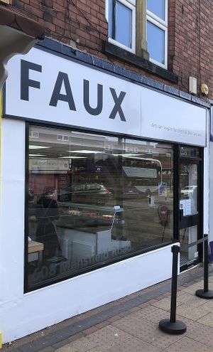 Storefront (downloaded from The Nottingham Food Blog) at Faux Butcher - Online Store in Nottingham