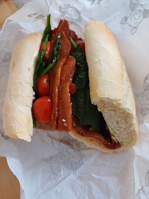 Can't remember the name but the baguette was fab! at Faux Butcher - Online Store in Nottingham