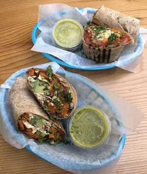 Vegan Yam Burritos  at Shirley Delicious - Coffee Shop in Shirley