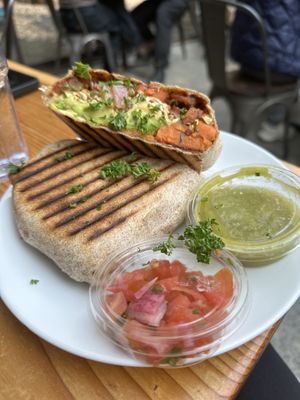 Vegan breakfast burrito  at Shirley Delicious - Coffee Shop in Shirley