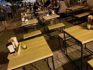 outside at Hans im Glück in Erfurt