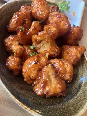 BBQ cauliflower wings  at Hans im Glück in Erfurt