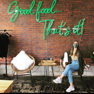 Getting a healthy parfait at Misty’s! at Misty's Plant Based Foods in Monroe