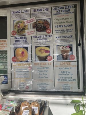 Small but tasty menu  at Maui Garden Grove Cafe in Haiku