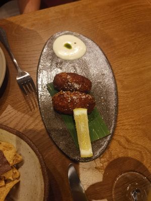Croquettes (terrible photo but definitely get) at Lona Misa in South Yarra