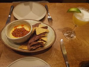 Chorizo con queso at Lona Misa in South Yarra