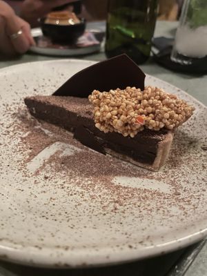 Chocolate tart   at Lona Misa in South Yarra