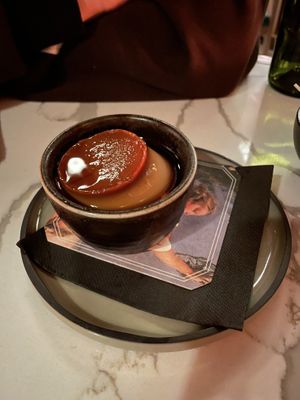 The flan, best dish of the night !  at Lona Misa in South Yarra