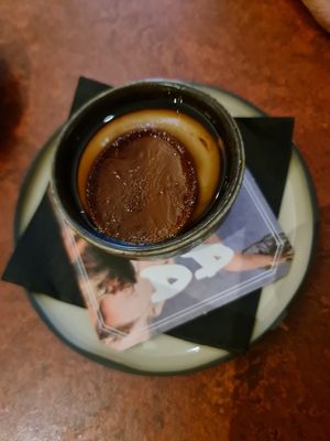 Caramel tart at Lona Misa in South Yarra