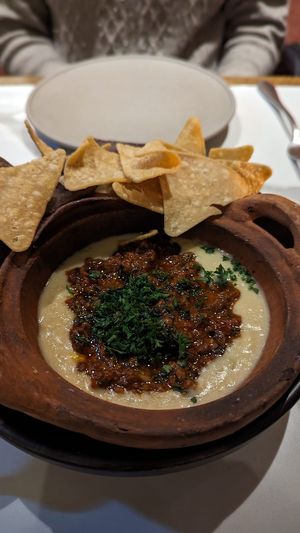 Queso con chorizo $22 at Lona Misa in South Yarra