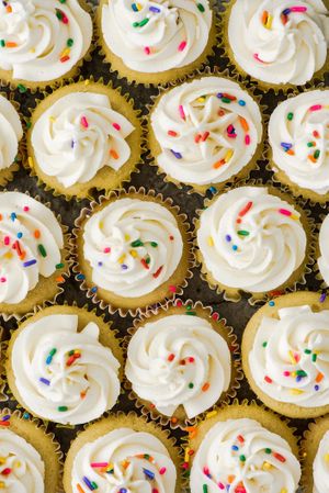 Vanilla Lemon Vegan Cupcakes at Olo Dessert Studio in Albuquerque
