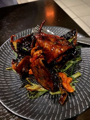 Szechuan eggplant    at The Malaya in Sydney