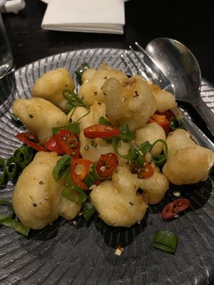 Salt and pepper cauliflower  at The Malaya in Sydney