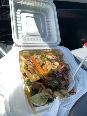 Spicy noodles. at Thai Vegan in Albuquerque