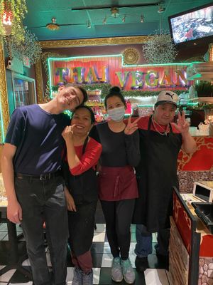 Friendly and talented staff  at Thai Vegan in Albuquerque