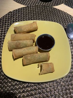 Egg rolls. OMG!! So good.  at Thai Vegan in Albuquerque