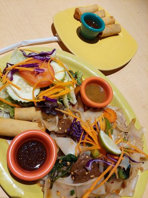 Spicy noodle pepper steak at Thai Vegan in Albuquerque