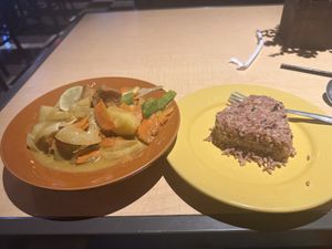 Yellow Curry & Brown Rice  at Thai Vegan in Albuquerque