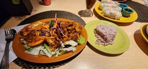 Orange Chicken at Thai Vegan in Albuquerque