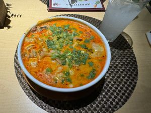 Like 1,5 liters of Tom Yum soup  at Thai Vegan in Albuquerque