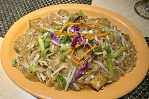 Pad Thai with tofu  at Thai Vegan in Albuquerque