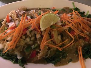 Shrimp Spinach Noodle at Thai Vegan in Albuquerque