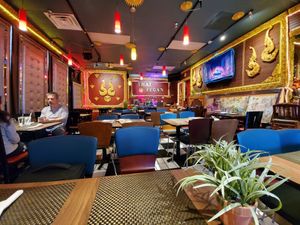 Seating area at Thai Vegan in Albuquerque