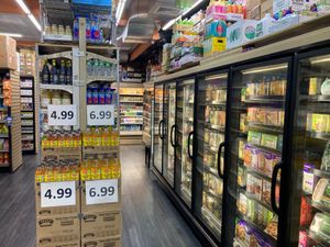 Aisle in store at Health and Harmony in New York City