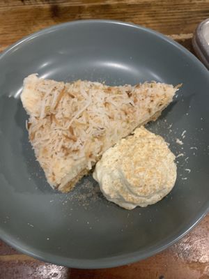 Coconut cheesecake- star of the show!  at Bird & Co in Portland