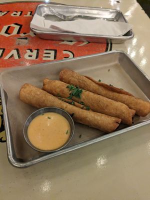 Black Bean taquitos at Bird & Co in Portland