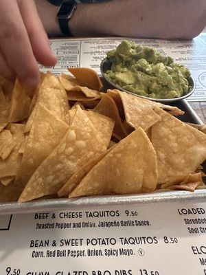 Chips + guacamole   at Bird & Co in Portland