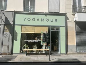 Outside  at Yogamour in Paris