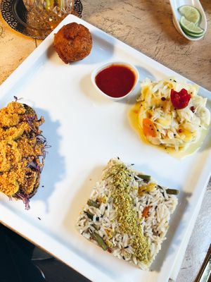 Lunch set at Vrindaa in Rome