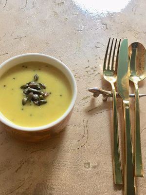 Lentil soup  at Vrindaa in Rome