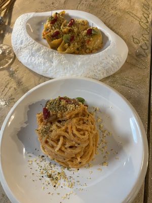 Two first courses   at Vrindaa in Rome