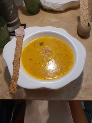 Soup at Vrindaa in Rome