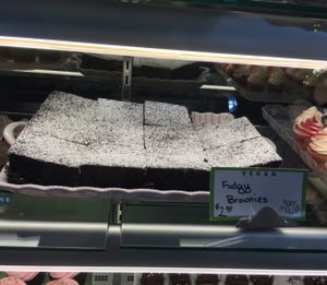 vegan brownies! at Tiger Lily Cafe in Chesterton