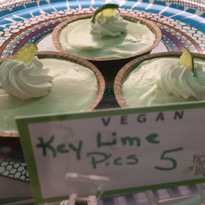 vegan key lime pie ❤️ at Tiger Lily Cafe in Chesterton