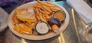 Tacadilla w/fries at Tiger Lily Cafe in Chesterton