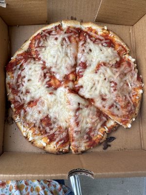 Vegan cheese pizza   at Tiger Lily Cafe in Chesterton