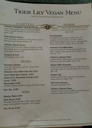 Everything is delicious! at Tiger Lily Cafe in Chesterton