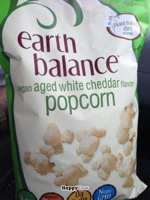 They also have a small grocery area with a lot of vegan items! Like this 'white cheddar' popcorn I haven't been able to find anywhere else yet! at Tiger Lily Cafe in Chesterton